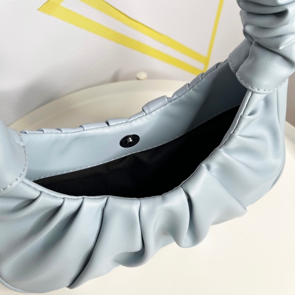 Light Blue Ruffle Strap Bag - Picture 2 of 3